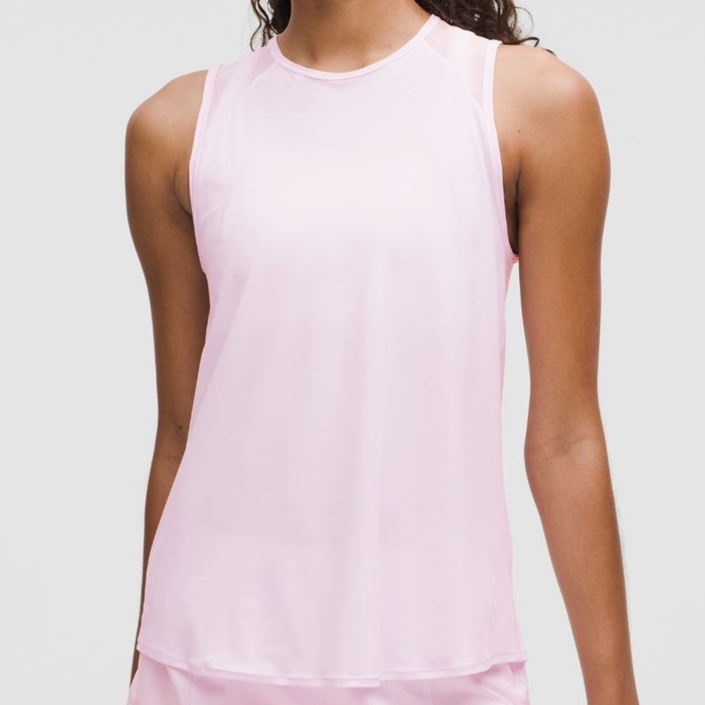 Lululemon sculpt tank pink organza new without tags